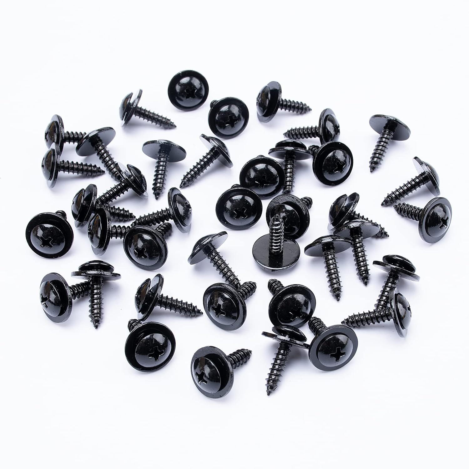 40PCS Phillips Truss Head Tapping Screw M4.8-1.61x19mm Replacement for: Honda 90114-SE0-000 90114-SZ3-000