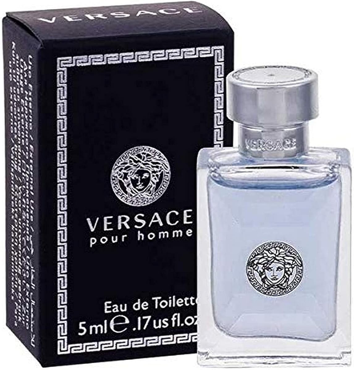 VERSACE Pour Homme 5 Ml Eau de Toilette Mini, 0.17 Ounce