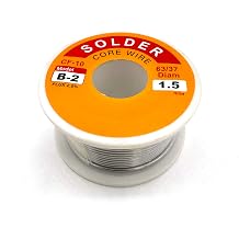 3.5oz/100g Solder Soldering Wire Rosin Core Flux 2.0% Diameter 0.6/0.8/1.0/1.2/1.5/2.0MM Soldering Iron Tin Wire Coil Low Melting Point Welding Tool 1.5mm