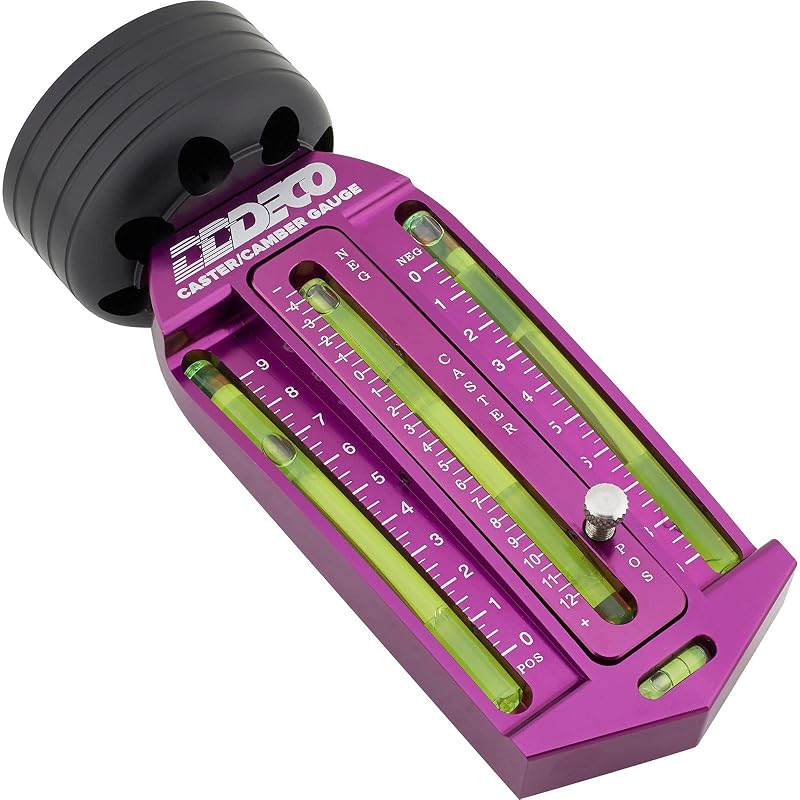 Medidor de Caster e Cambagem DECO em Alumínio com Adaptador Magnético Speedway Motors
