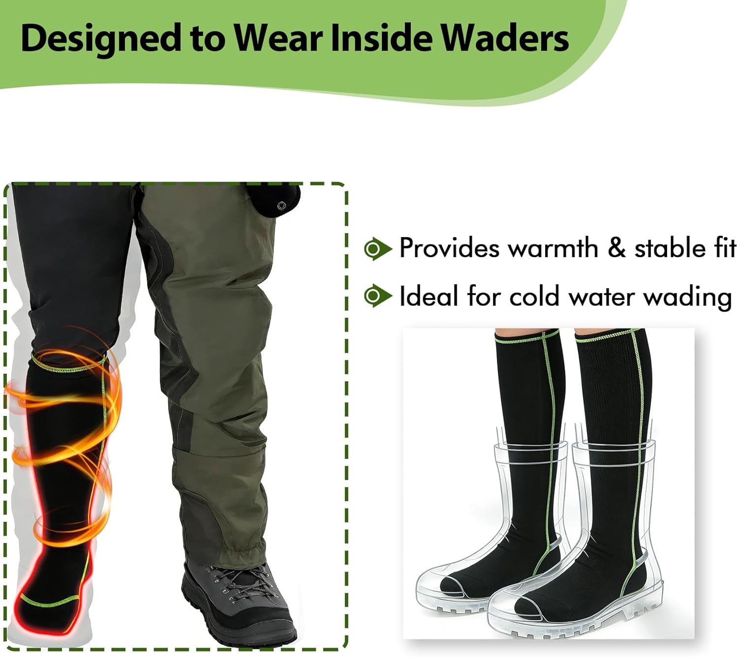 Riverruns Wading Socks, Neoprene Wet-suit Wader socks for Men and Women Outdoor Fishing, Surfing, Wakeboarding - Image 4