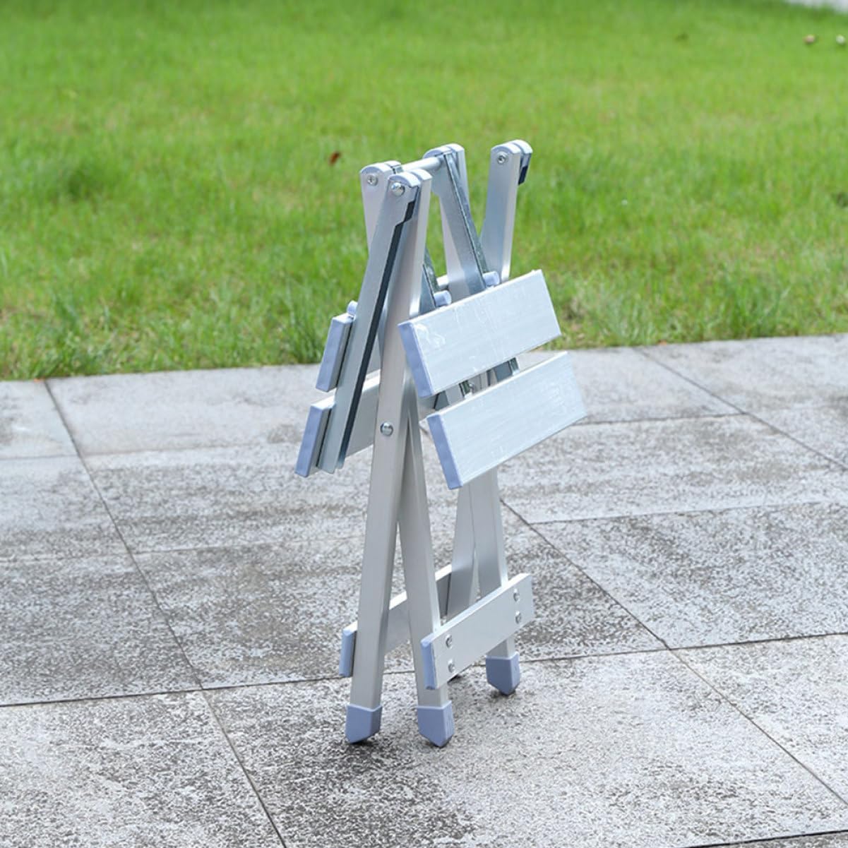 PRETYZOOM Portable Folding Stool Aluminum Alloy Ideal for Camping Garden Fishing