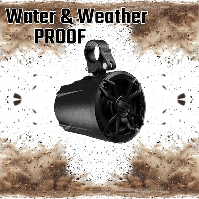 Parlantes NOAM N5 de 5.25" para UTV/Bote con Luz LED y Abrazaderas miniatura 5