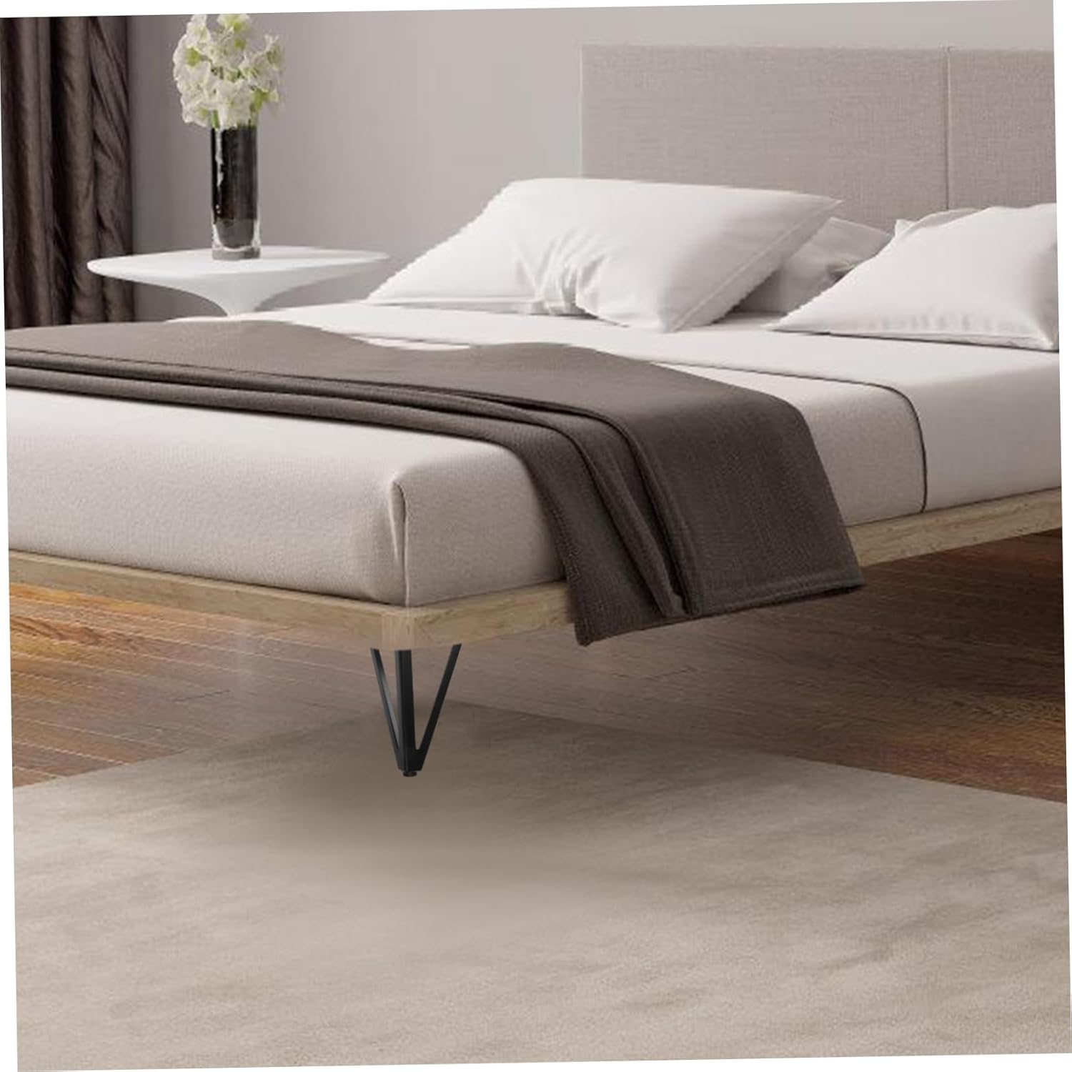 Metal Legs for Furniture Sofa Feet Replacement Couch Feet Sturdy Replacement Legs Chair Risers Easy Install Home Decor