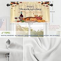 Vista 17 de Shrahala Ethnic Geometric Tribal Kitchen Valances Half Window Curtain, Native American Navajo Tribal Design Print Kitchen Valance for Window Ink