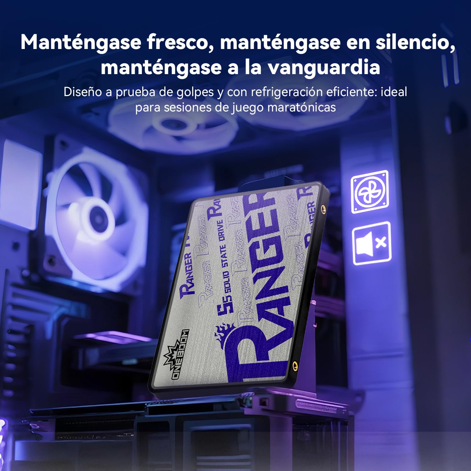Kingspec OneBoom SSD 512GB SATA III 2,5" 3D NAND Flash Disco Duro SSD Interno, Velocidad de Lectura hasta 550 MB/s para PC, Portátil y Actualización de PS4