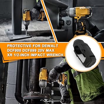 N918391 Protective Boot for 20V Max Cordless 1/2 In Impact Wrench DCF900 DCF899 Protective Boot Compatible with DEWALT DCF899 DCF900 DCF900NT Boot
