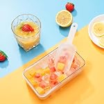 Bac à glaçons avec couvercle et bac, 56 Pcs Moules de cubes de glace, Plateaux de glace pour congélateur, Moule de bacs de glaçons, avec 2 Bacs, container de congélateur à glace, couvercle amovible résistant aux déversements & Glace, pour whisky, queue de coq
