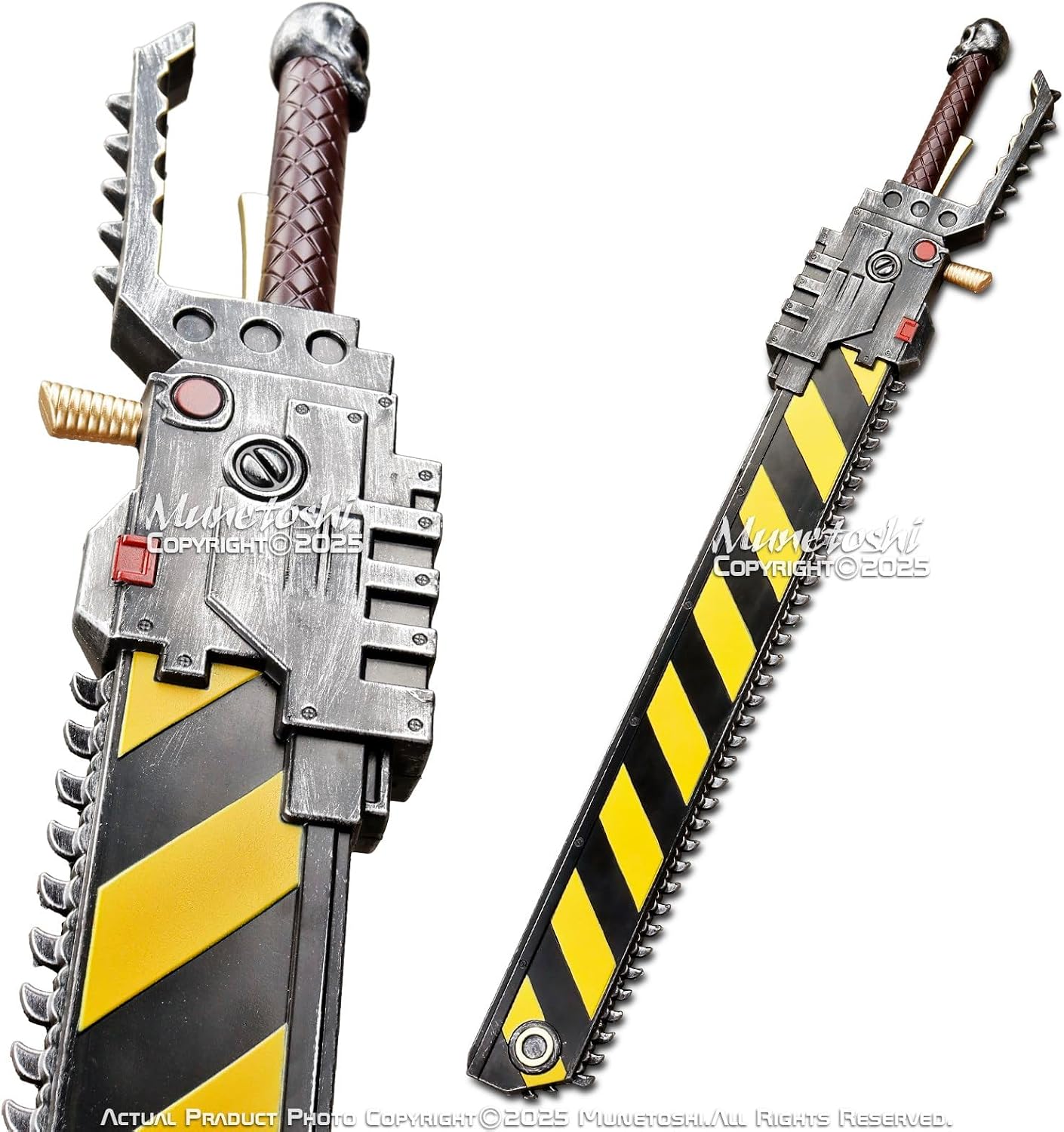 Munetoshi 39.5" Foam Warrior Chain Sword 40k Iron Saw Anime Hammer Cosplay Costume Prop Space