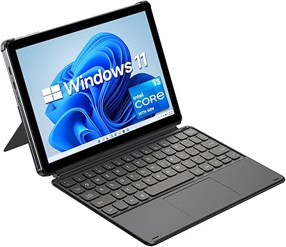CHUWI 2 in 1 Laptop Tablet, 8GB RAM 256GB SSD, Intel Core i3 3.9GHz, Hi10 X2 Windows 11 Tablet with Magnetic Keyboard, 10.1 HD Touchscreen Display, 5MP Camera, WiFi 6, BT 5.3