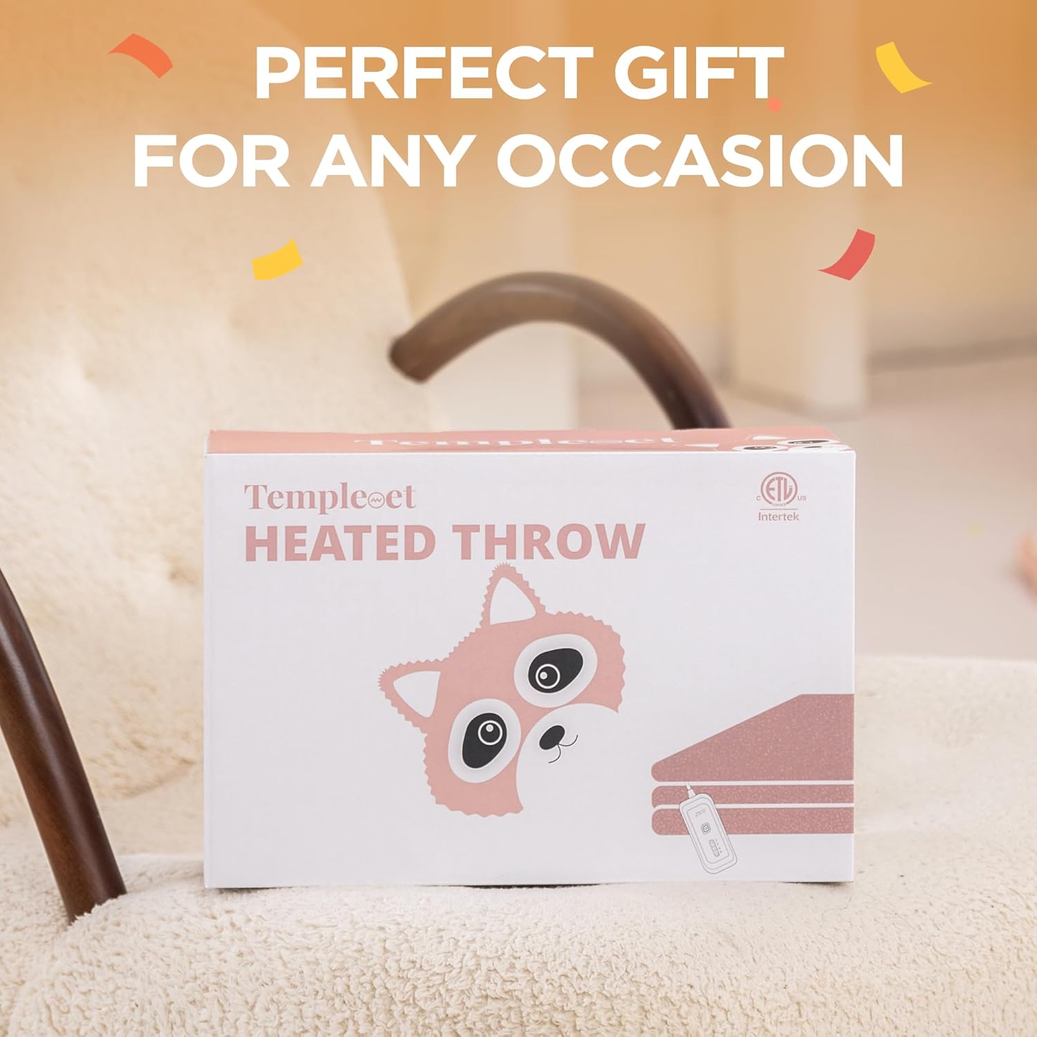 Heated Blanket Electric Throw 50" x 60" -Heated Throw Blanket with 4 Heating Levels & 3 Hours Auto Off,Machine Washable,ETL & FCC Certification(Candy Pink) - Image 6