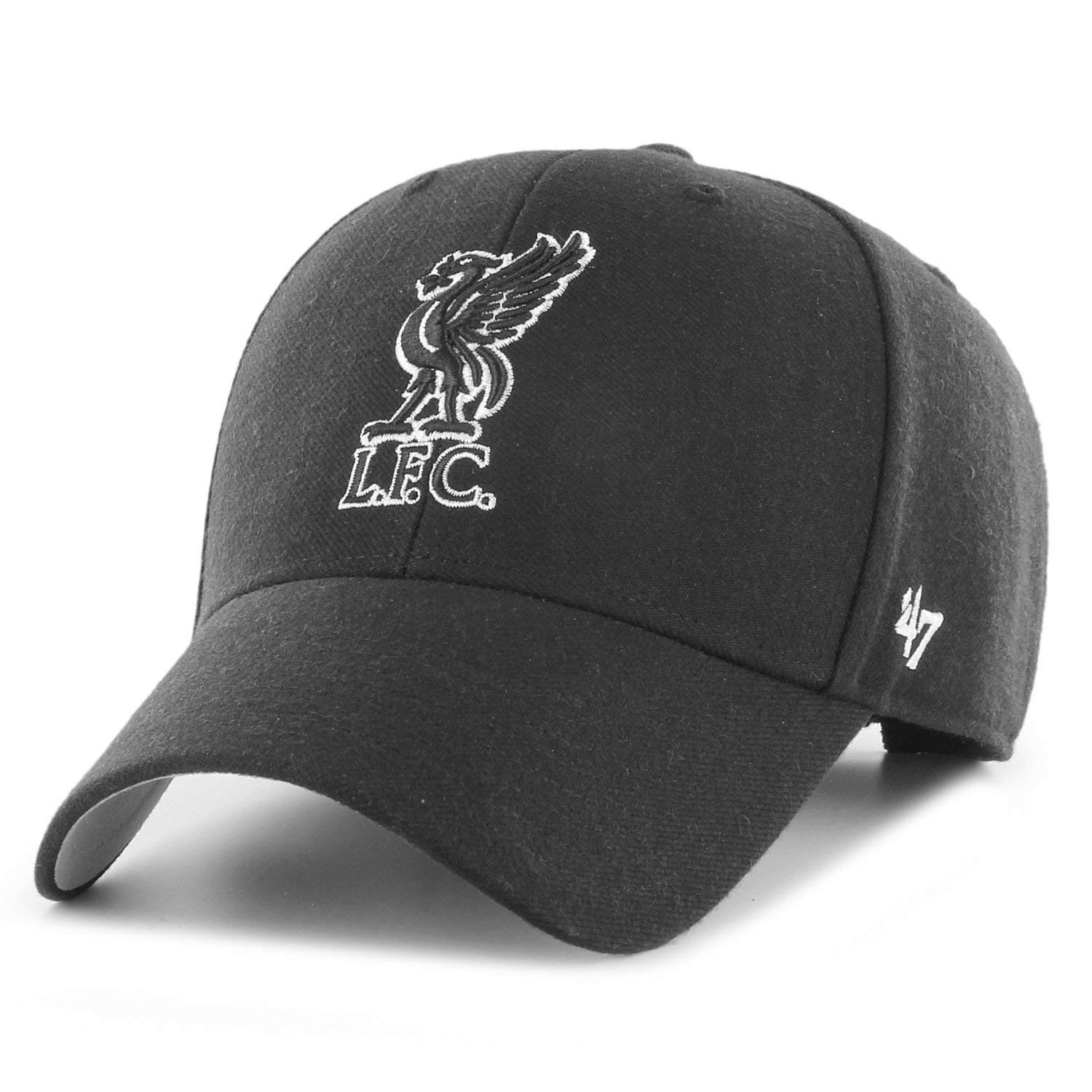 Unisex Black 47 Brand Relaxed Fit Cap - Mvp Fc Liverpool