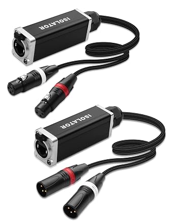 CERRXIAN 2-Channel Multi Snake 3Pin XLR to Ethercon-Compatible CAT5/CAT6/CAT7 Ethernet Breakout for Live Stage Audio, Lighting & DMX512 1 Pair Male&Female - 2.6FT