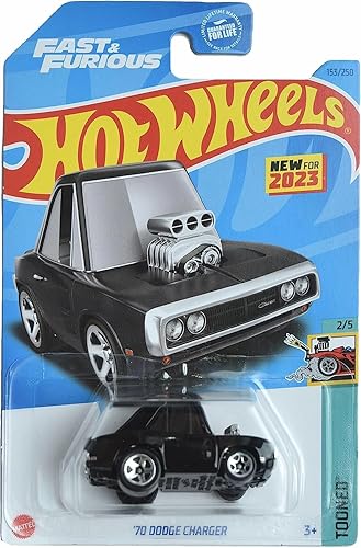 Hot Wheels Dodge Charger '70, Tooned 25 Negro 153250