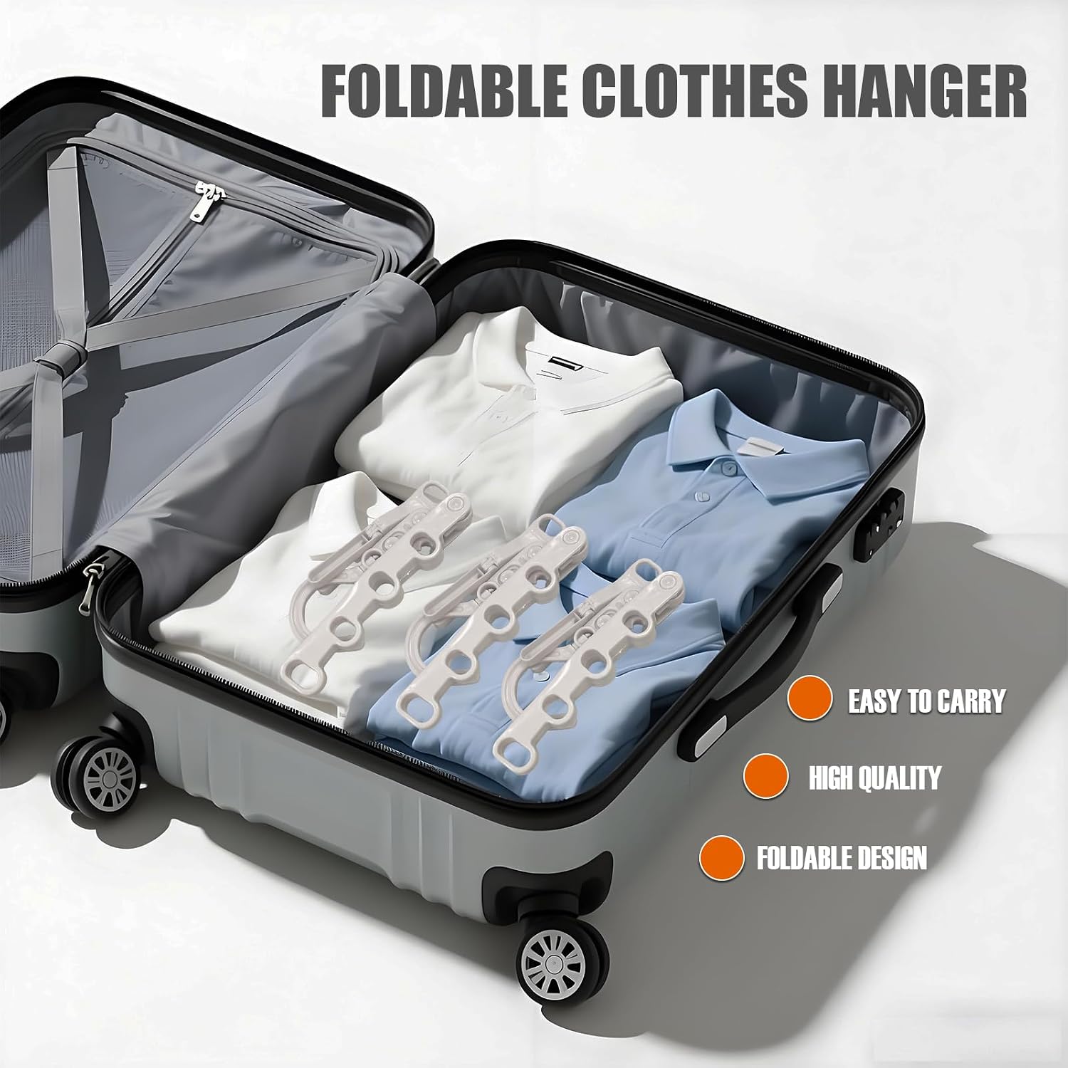 SHERY Laundry Drying Rack Foldable Clothes Drying Rack Retractable Hanger Save Room White
