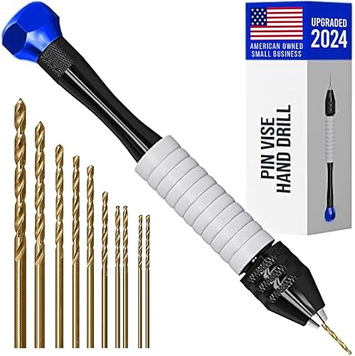 Craft911 - Taladro manual para hacer joyas, juego de brocas pequeñas para hacer joyas, herramientas rotativas para madera, joyas, plástico,
