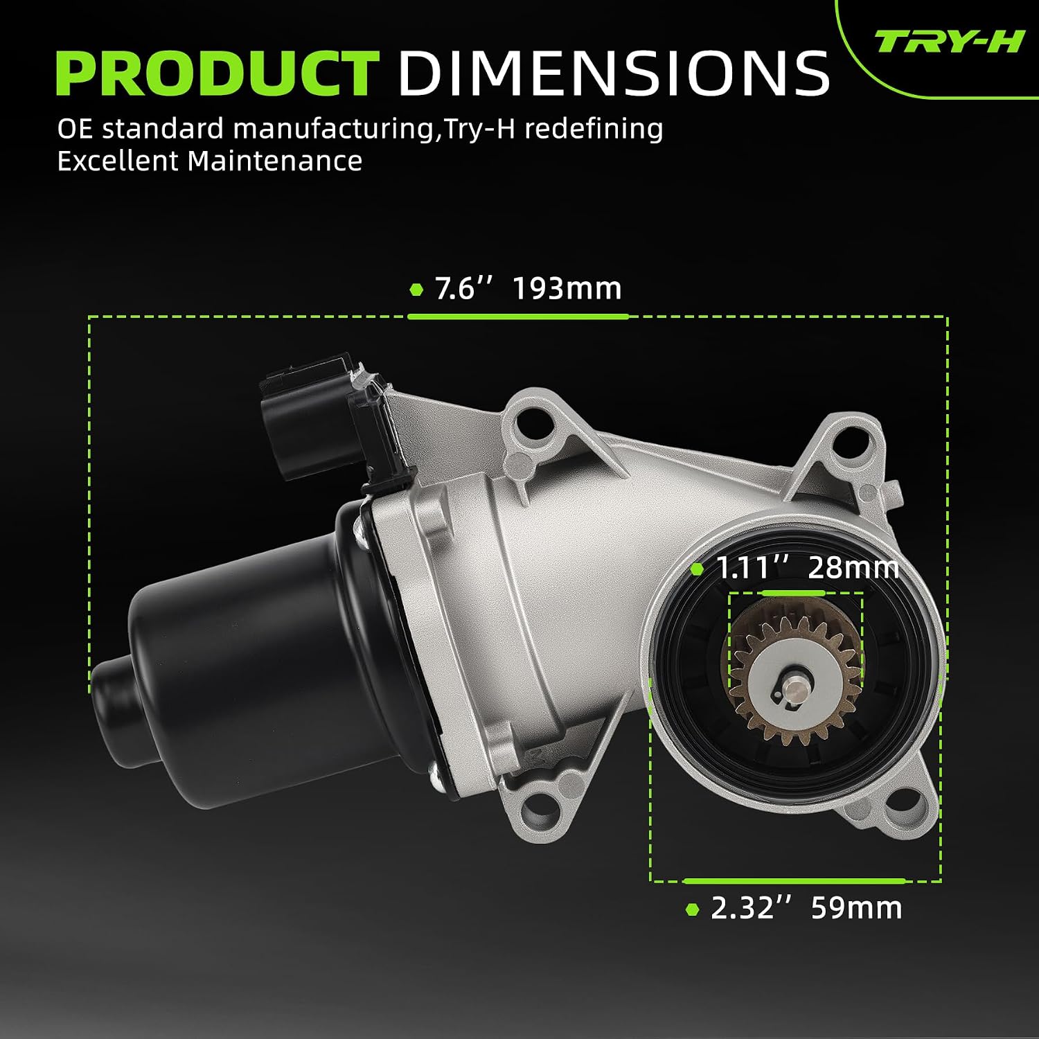 600-899 4WD Transfer Case Motor Compatible with 2016-2018 Cadillac Escalade 2007-2018 Chevrolet Silverado Suburban Colorado Tahoe GMC Canyon Sierra Yukon Actuator Replacement 19258696 23369032