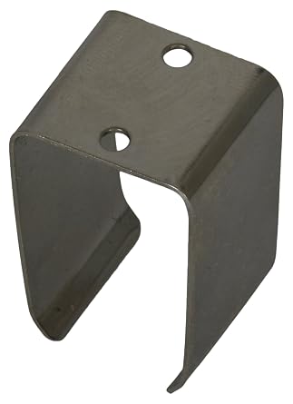 GBH-1009-R Jameco Reliapro Holder Clip Metal, 9 V Battery, Nickel Plated Steel, 0.67" Length, 0.63" W, 1.18" H, Pack of 10