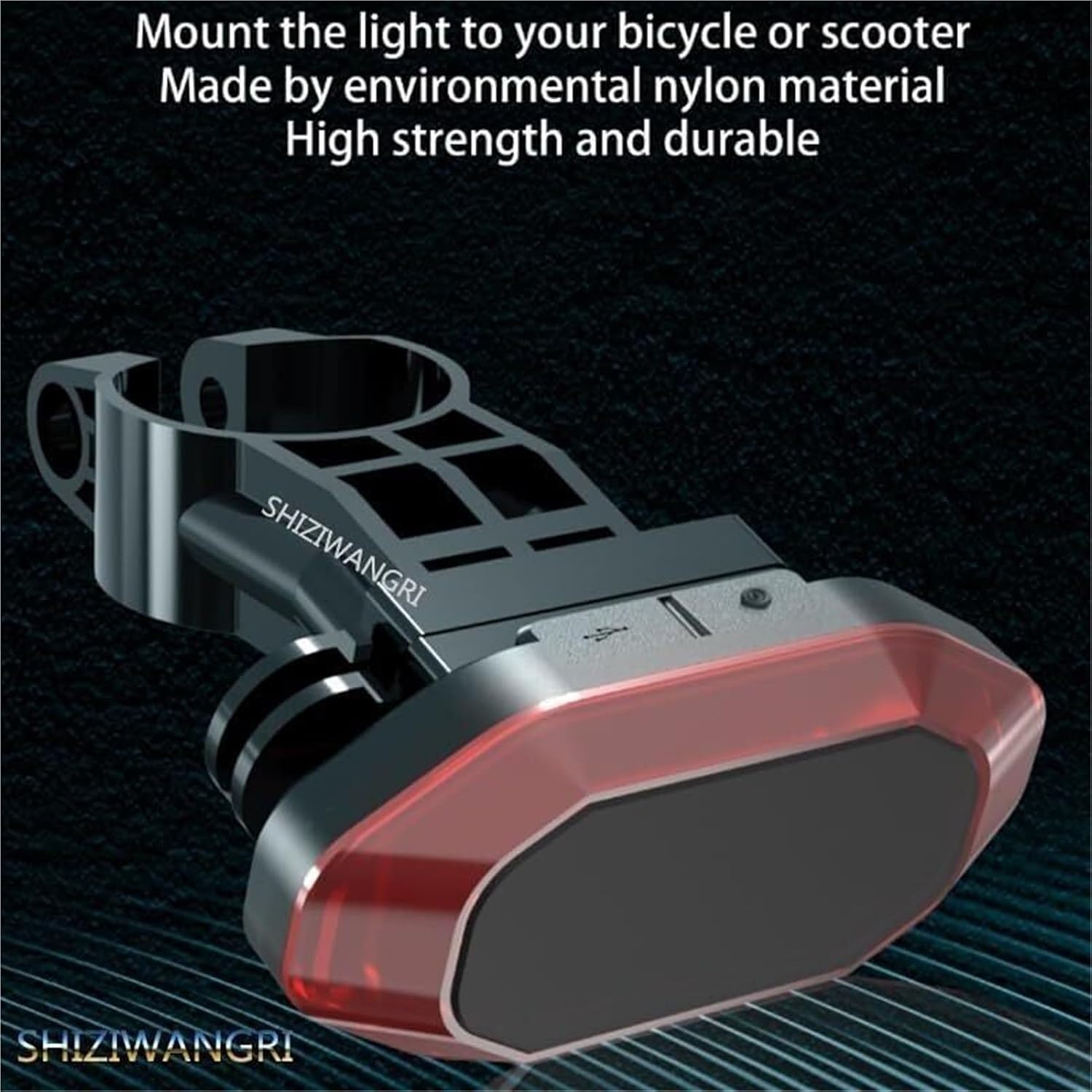 Bicycle Light Smart Rear Brake Sensing Bike Tail Lamp Saddle SeatpostLED Charging Cycling Taillight