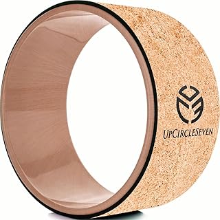 UpCircleSeven Yoga Wheel - [Pro Series] Strongest & Most Comfortable Yoga Prop Wheel, Perfect Accessory for Stretching and Improving Backbends, 12 x 5 Inch Basic