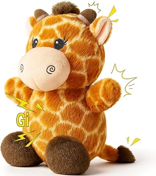 Dog Toy for Small & Medium Puppies Squeaky Plush Giraffe with Crinkle, Cute Stuffed Puppy Toy for Boy & Girl Dogs, Birthday Gift to Keep Them Busy and Relieve Boredom