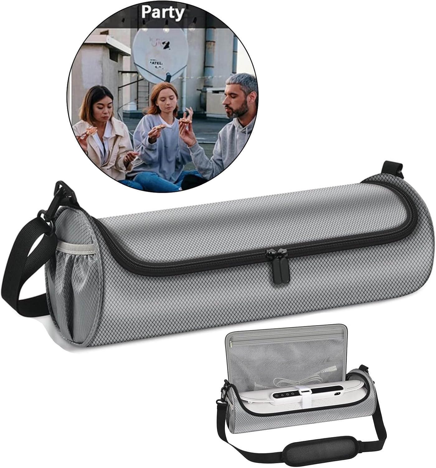 電気加熱トレイ用ロールアップ収納バッグ 調節可能なデザインのコンパクトで丈夫なキッチンオーガナイザー ロールアップ収納バッグ