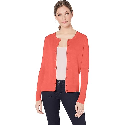 Amazon Essentials Women's Lightweight Crewneck Cardigan Sweater (Available in Plus Size)