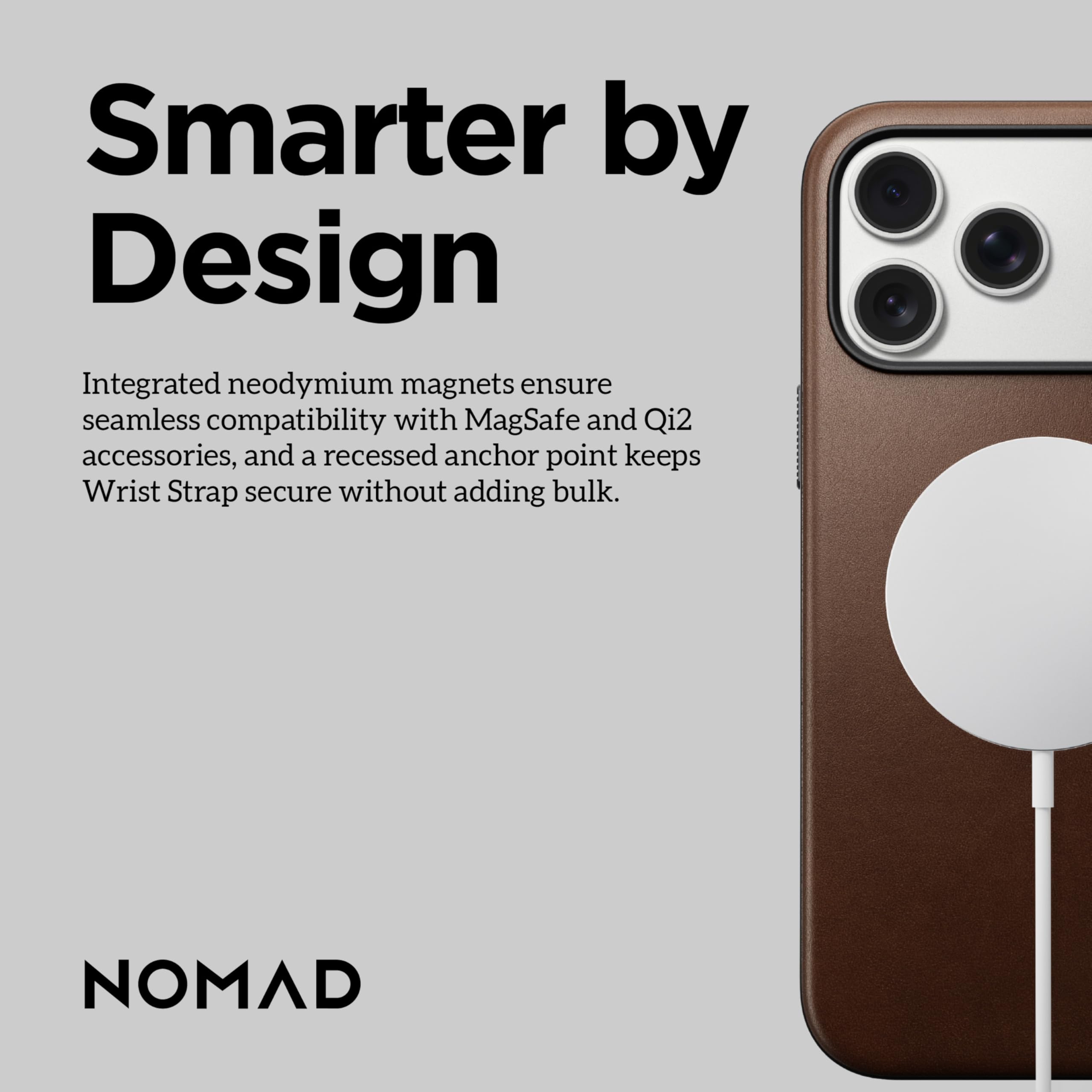 Amazon.co.jp: NOMAD モダンレザーケース ブラウン iPhone 17 Pro Max