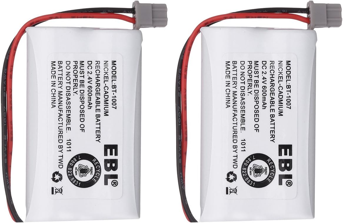 EBL Model BT1007 Rechargeable Cordless Phone Battery for BBTY0651101 (2 Pack)