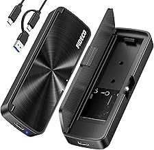 FIDECO M.2 NVMe SSD External Case USB 3.2 Gen2 10Gbps High Speed Data Transfer Support M&M+B Key SSD Reader 2230/2242/2260/2280 SSD Case M.2 NVMe to USB Adapter Sandwich Style Design Support UASP