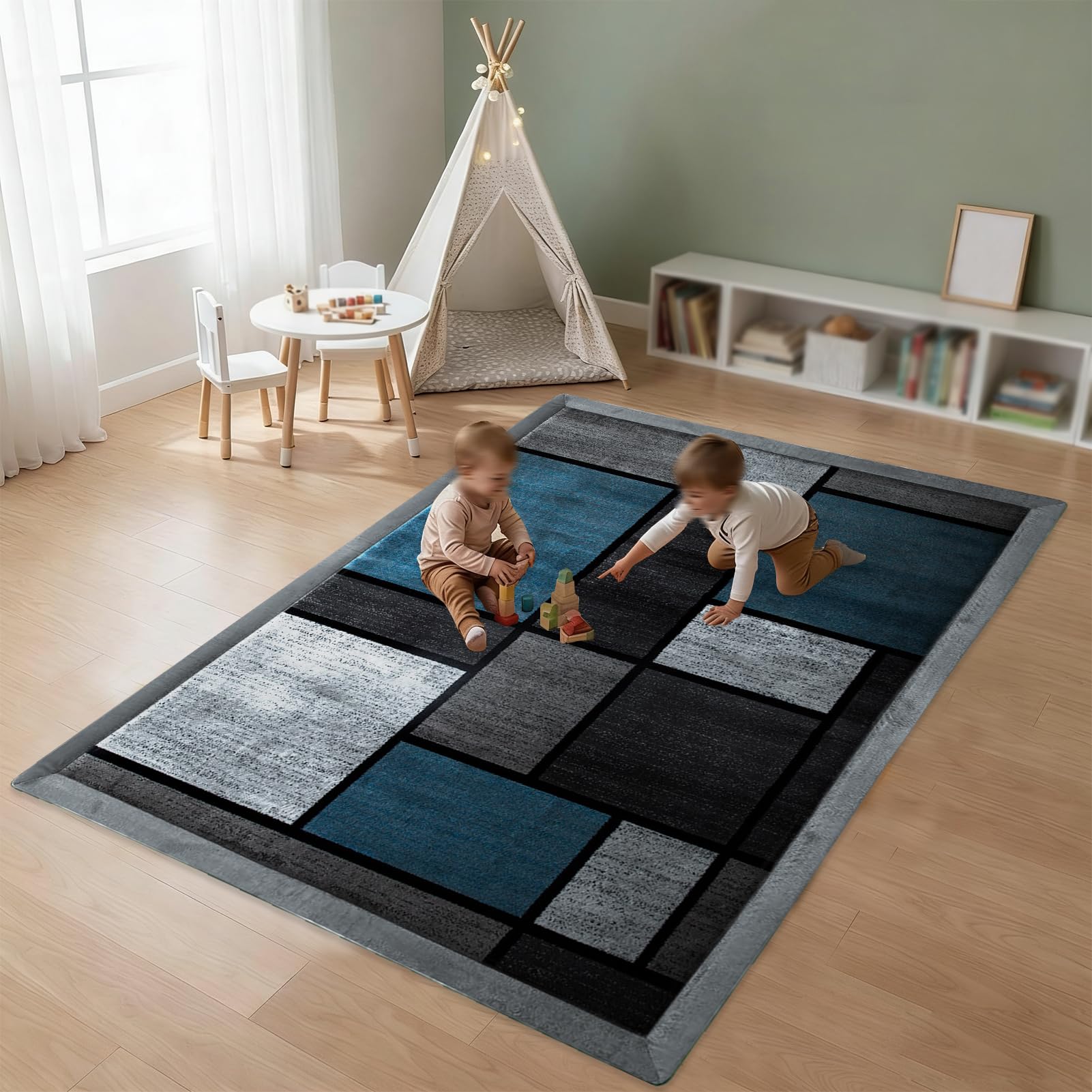 Baby Play Mat for Floor, 3 cm Thick Playmats for Babies, Soft Baby Rug Kids Playpen Mat for Crawling & Playing, Non-Slip Play Crawling mat for Nursery Baby, Soft Activity Floor Mat 70 x 160 cm