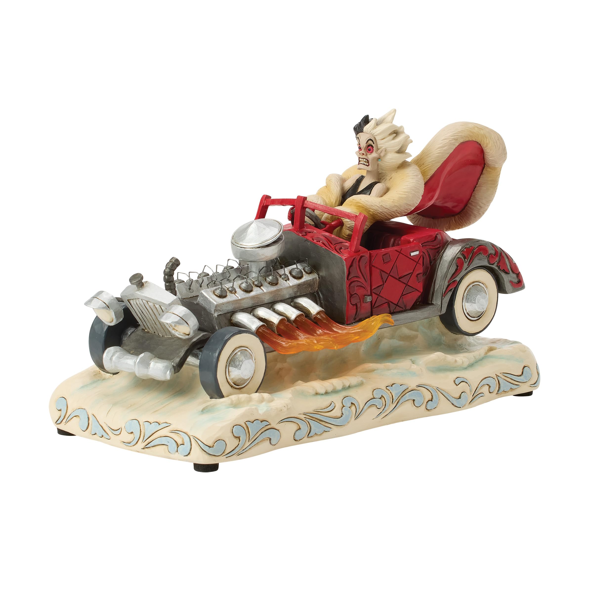 Disney Traditions Cruella - Figura Musical de Escena de Coche