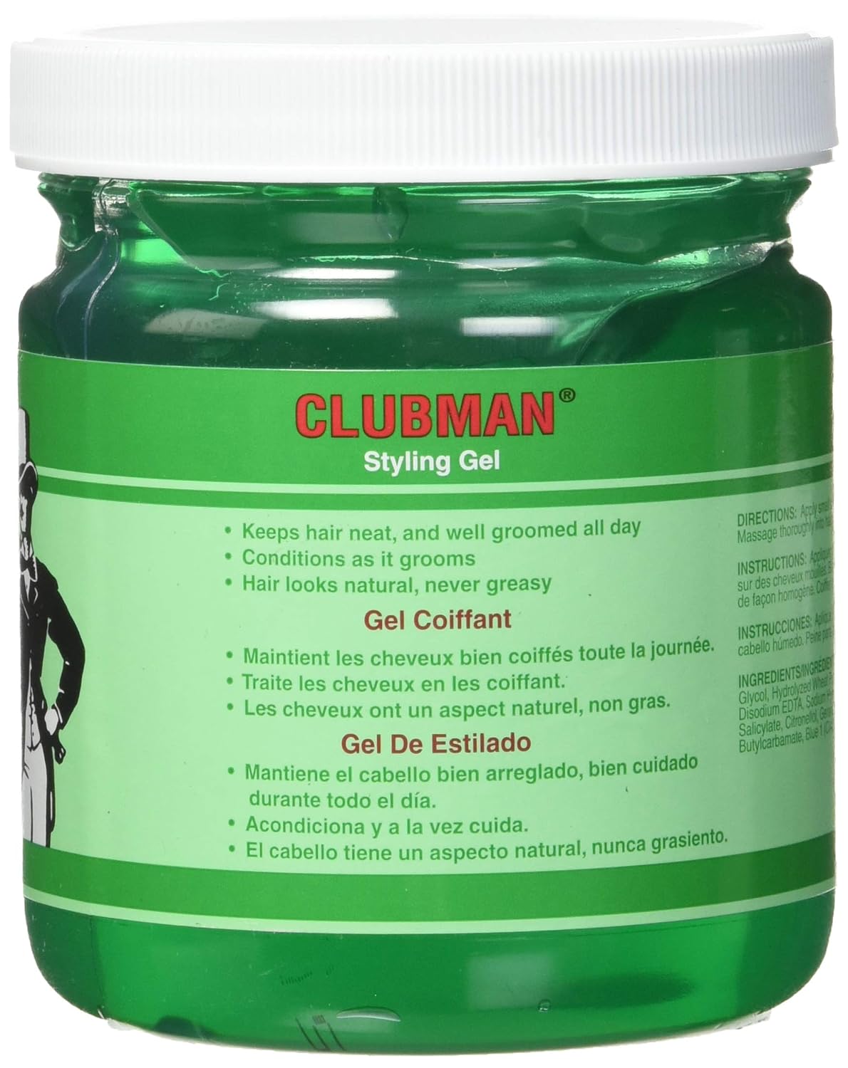 Clubman Styling Gel, 16 oz