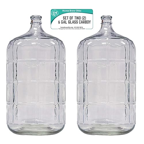 Miniatura 2 de Home Brew Ohio Juego de 2 carboy de vidrio de 6 galones