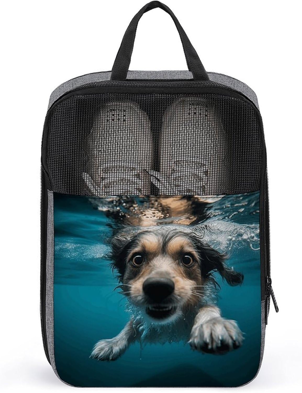 Underwater Dog Shoe Bags for Travel Golf Shoe Dust Bags for Man And Women Waterproof Travel Shoe Bags with Zipper for Packing Portable Shoe Pouch with Handle