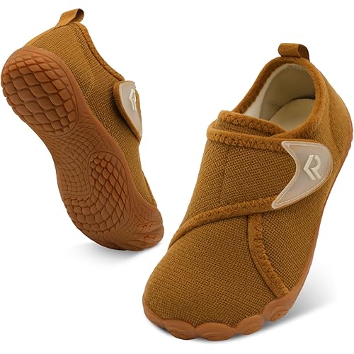 relxfeet Men's Slippers Wide Width Adjustable Orthopedic Diabetic House Shoes for Neuropathy Swollen Feet Relief Non-Slip Rubber Sole Indoor Outdoor