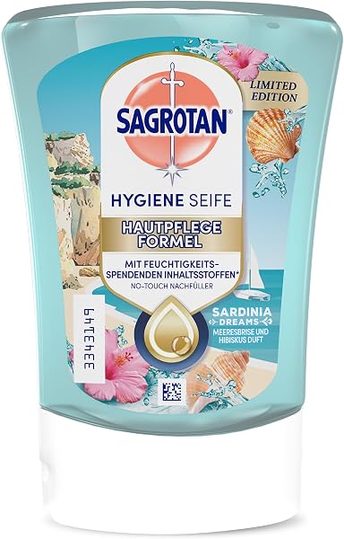 Sagrotan No-Touch Nachfüller Sardinia Dreams Limited Edition – Für den automatischen Seifenspender – 5x250ml - 2