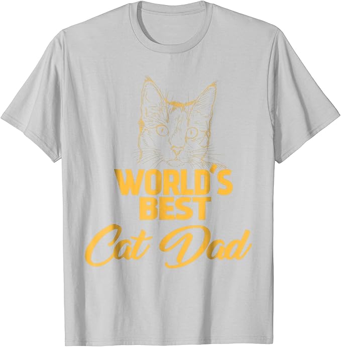 World's Best Cat Dad Cat Lover Gift TShirt Clothing