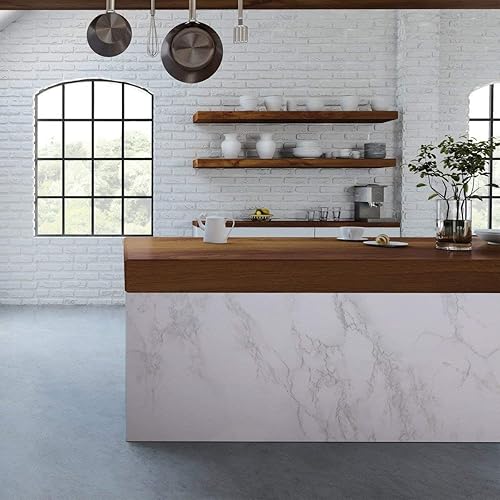 Miniatura 85 de practicalWs Papel tapiz de mármol para despegar y pegar de 15.7 x 236.2 pulgadas, papel de contacto de mármol para armarios y cajones, papel