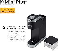 Vista 6 de Keurig K-Mini Plus Cafetera, Certificada Reacondicionada, Negro (Renovada)
