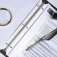 Vista 6 de Arae Protectores de hojas transparentes para carpetas de 3 anillos de 8.5 x 11 pulgadas, fundas de plástico resistentes con agujeros reforzados