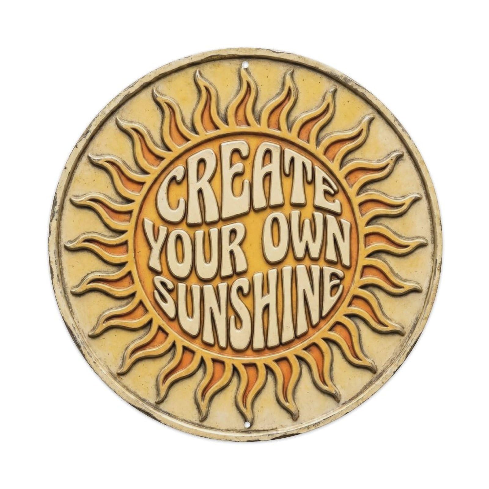 Create Your Own Sunshine Classic Indoor Ornament Retro Slogans Vintage Metal Tin Sign Plaque Wall Decor for Cafe, Club Bar, Office, Garden Metal Poster 8x8Inch