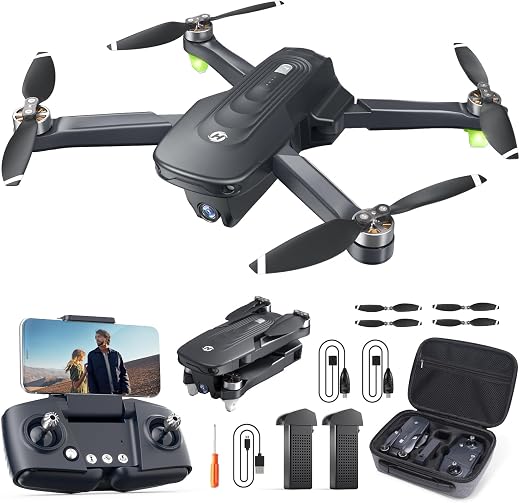 Holy Stone GPS Drone with 4K Camera: Feature-Rich Quadcopter for Adults, HS175D RC Drone with Auto Return, Follow Me Function, Brushless Motor, Circle Fly, Waypoint Fly, Altitude Hold, Headless Mode, Long Flight Time