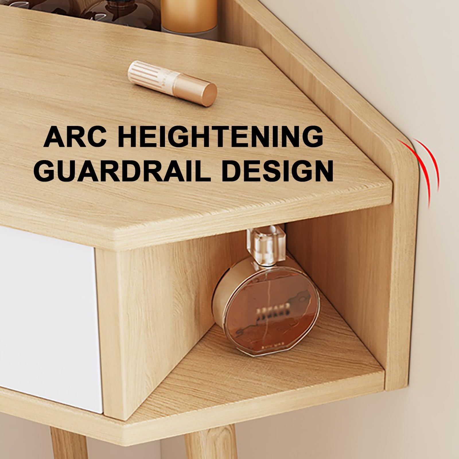 【さー】神奈川まで送料込み定価14万円　コーナードレッシング　テーブル Amazon｜コーナー化粧台。三角ドレッシングテーブル。ドレッサー