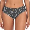 Womens Soft Underwear, Underwater Mermaid Silhouette Fish Starfish Breathable High Waist Brief Bikini Panties XS-XXL