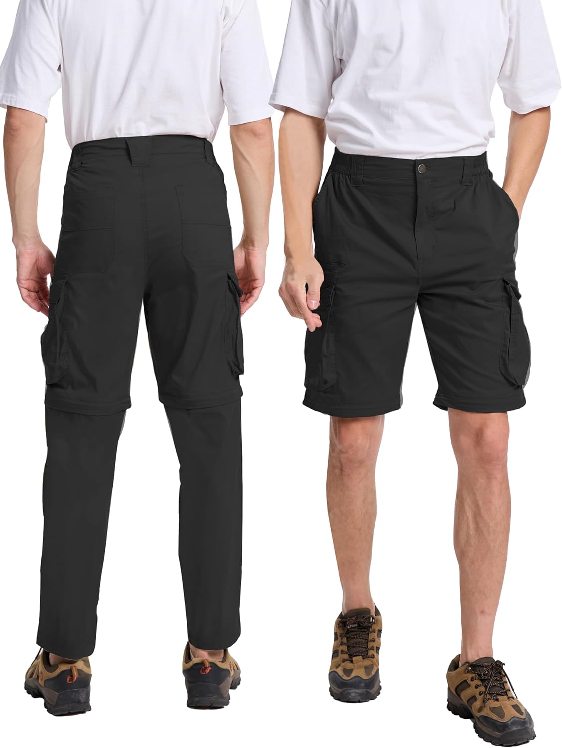 NATUVENIX Hiking Pants Men Quick Dry Convertible Fishing Pants for Men Zip Off Lightweight Mens Cargo Pants Outdoor Travel - Image 2