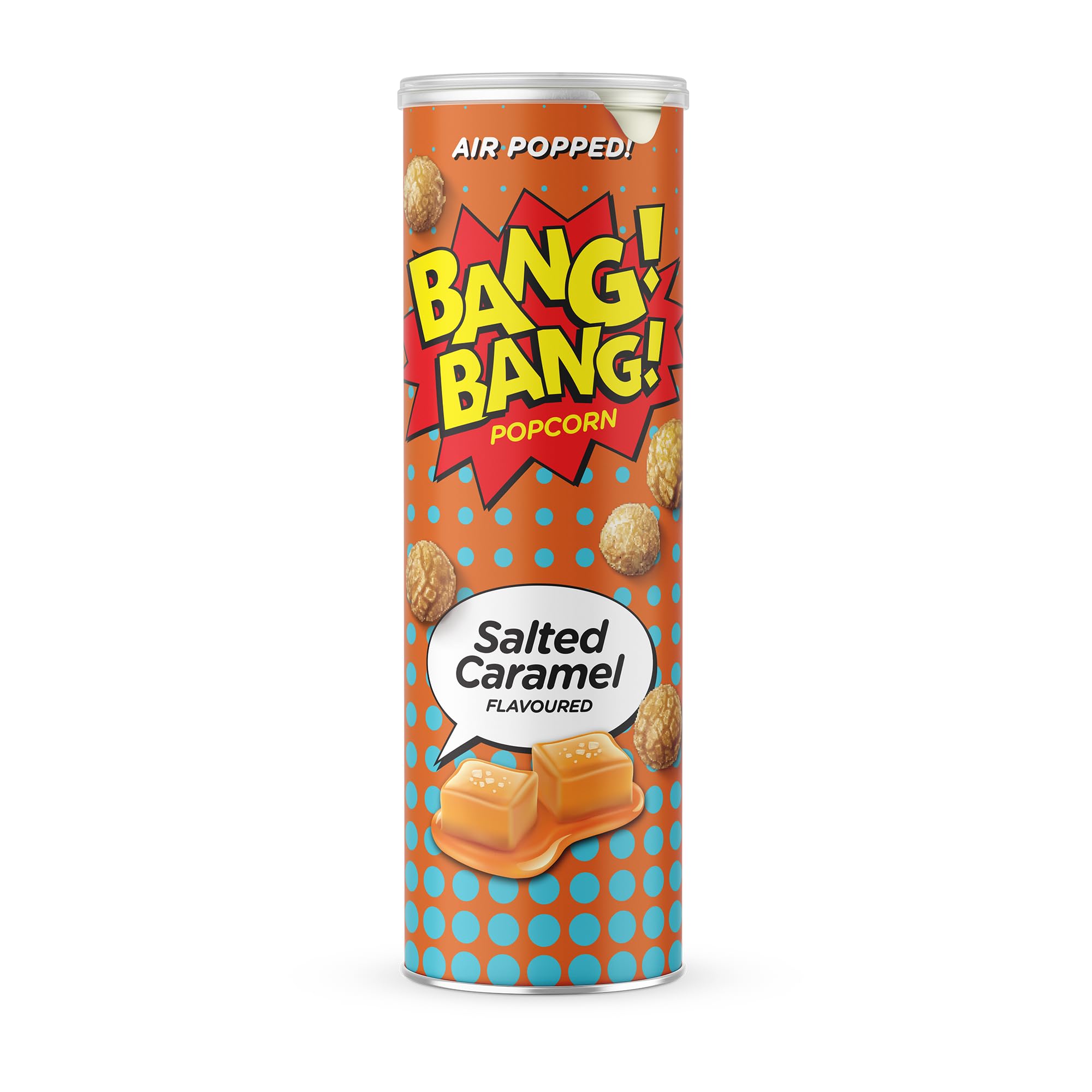 Bang Bang Popcorn – Salted Caramel Flavour | Air Popped – Sweet & Salty Snack | 85g (Pack of 6)