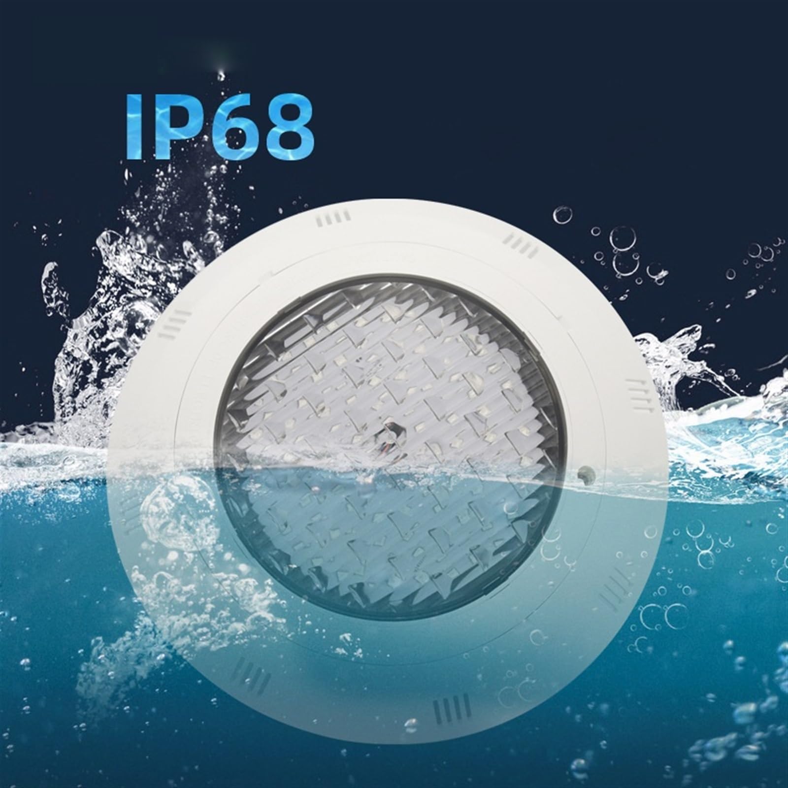 Światła Basenowe, Oświetlenie basenowe LED, oświetlenie podwodne, montowane na ścianie, kolorowy pilot RGB(D295mm-30W)
