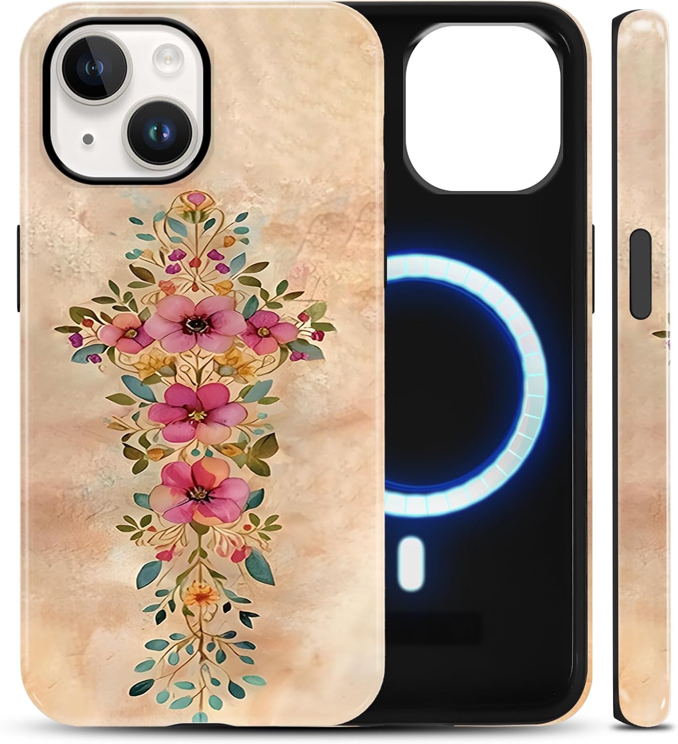 Religious Cross Pattern Amazon.com: Bible Jesus Floral Phone Case for Samsung Galaxy A27 5G 6.7 ...