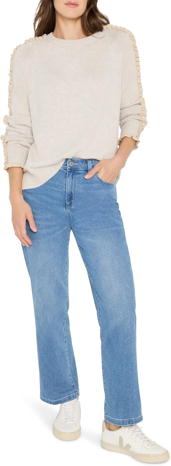 NIC+ZOE Ruffled Down Sweater